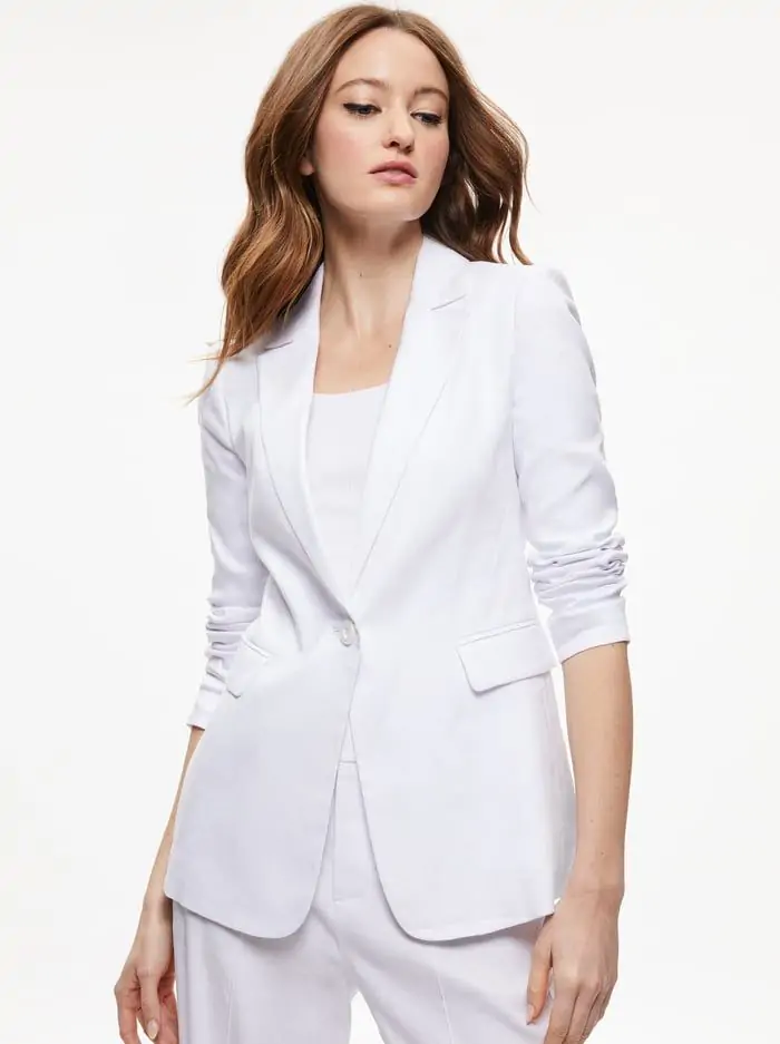 MACEY LINEN BLAZER